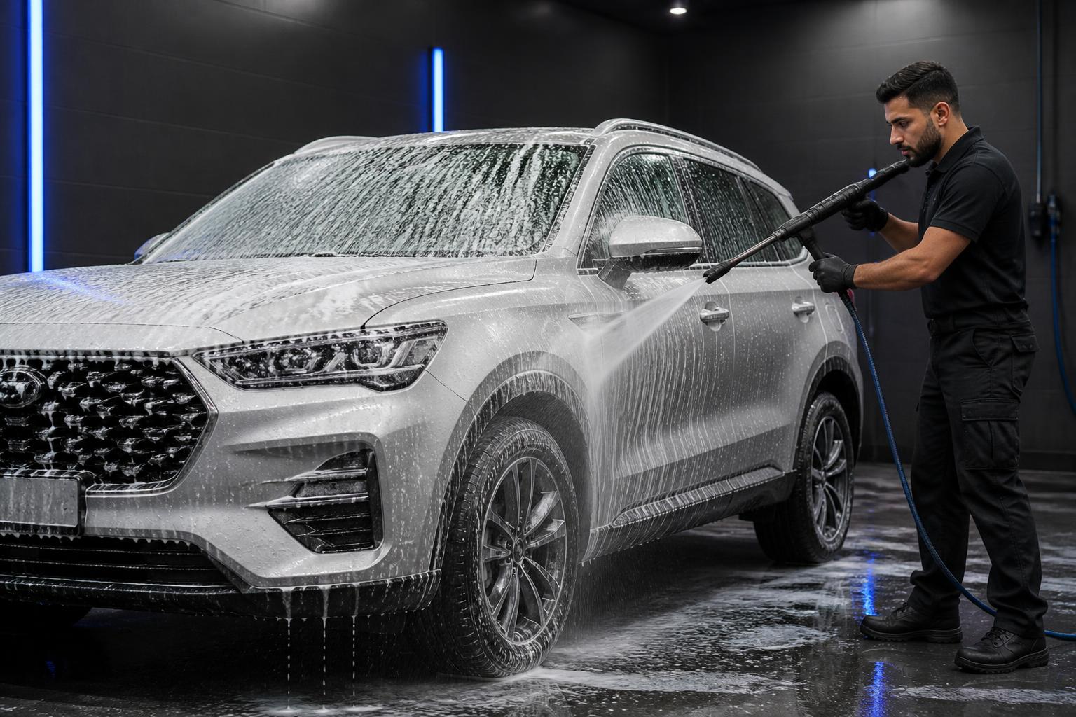 Lavagem simples realizado pela Speedy Estética Automotiva
